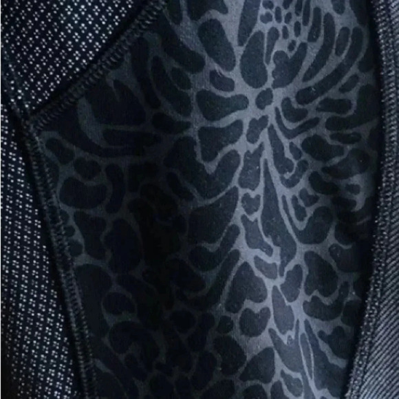 Lululemon Wunder Under Crop Pants Sashiko Diamond Dot Black Women's Size 8 - Picture 5 of 6